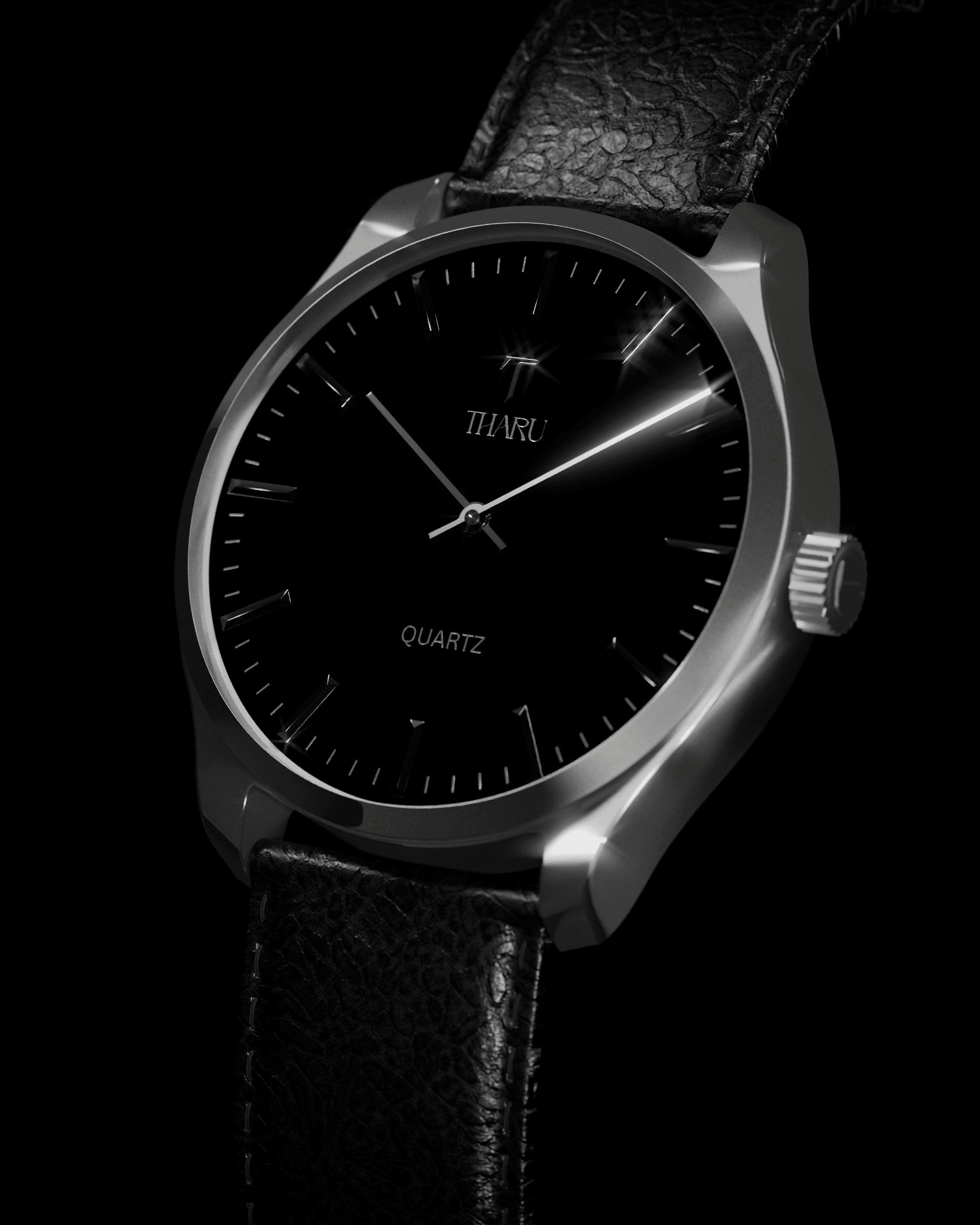Black Strap Black Dial